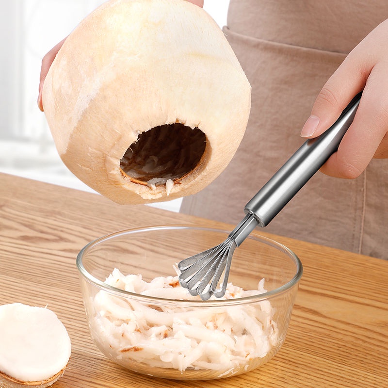 Dụng Cụ Mở Vỏ Dừa Bằng Thép Không Gỉ Tiện Lợi