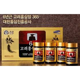 Cao Hồng Sâm 365 Hàn Quốc, Hộp 4 lọ x 240ml