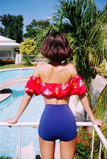 Bikini bẹt vai tiểu thư (kèm hình thật) | BigBuy360 - bigbuy360.vn