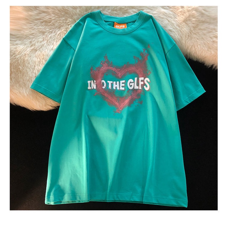 Áo Thun Dáng Rộng Ngắn Tay Thời Trang Mùa Hè Hàn Quốc Dành Cho Nữ 2022