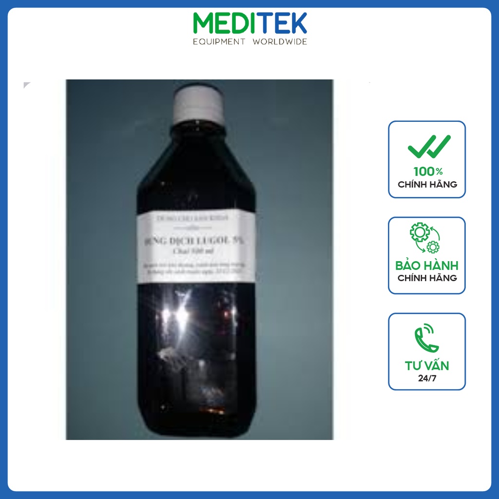 Dung dịch khử trùng Lugol 5%, Chai/500ml