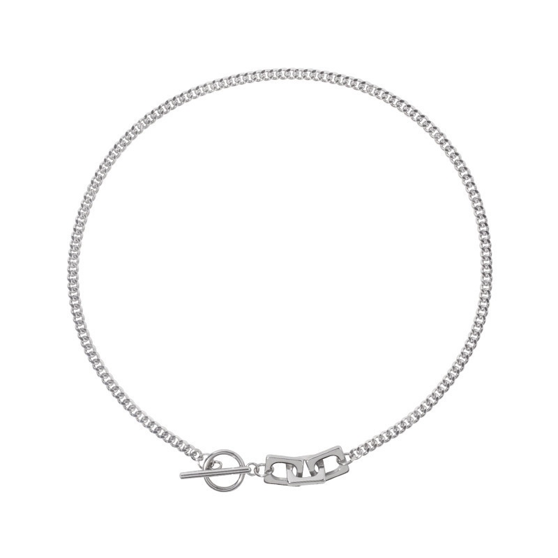 Ot Vòng cổ Bằng Thép Titan Phong Cách hip hop Dành Cho Cặp Đôi