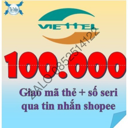 Thẻ Viettel 100k