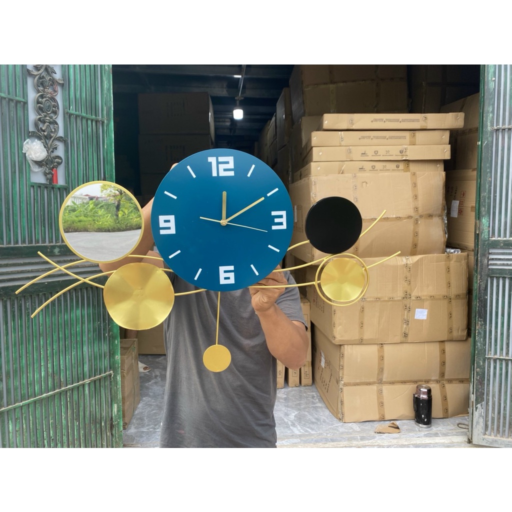 Đồng Hồ Treo Tường Trang Trí-Mã 20170-Kt 80x44cm-đồng hồ tranh,treo phòng khách-decor nhà cửa-quà tặng ý nghĩa giá rẻ