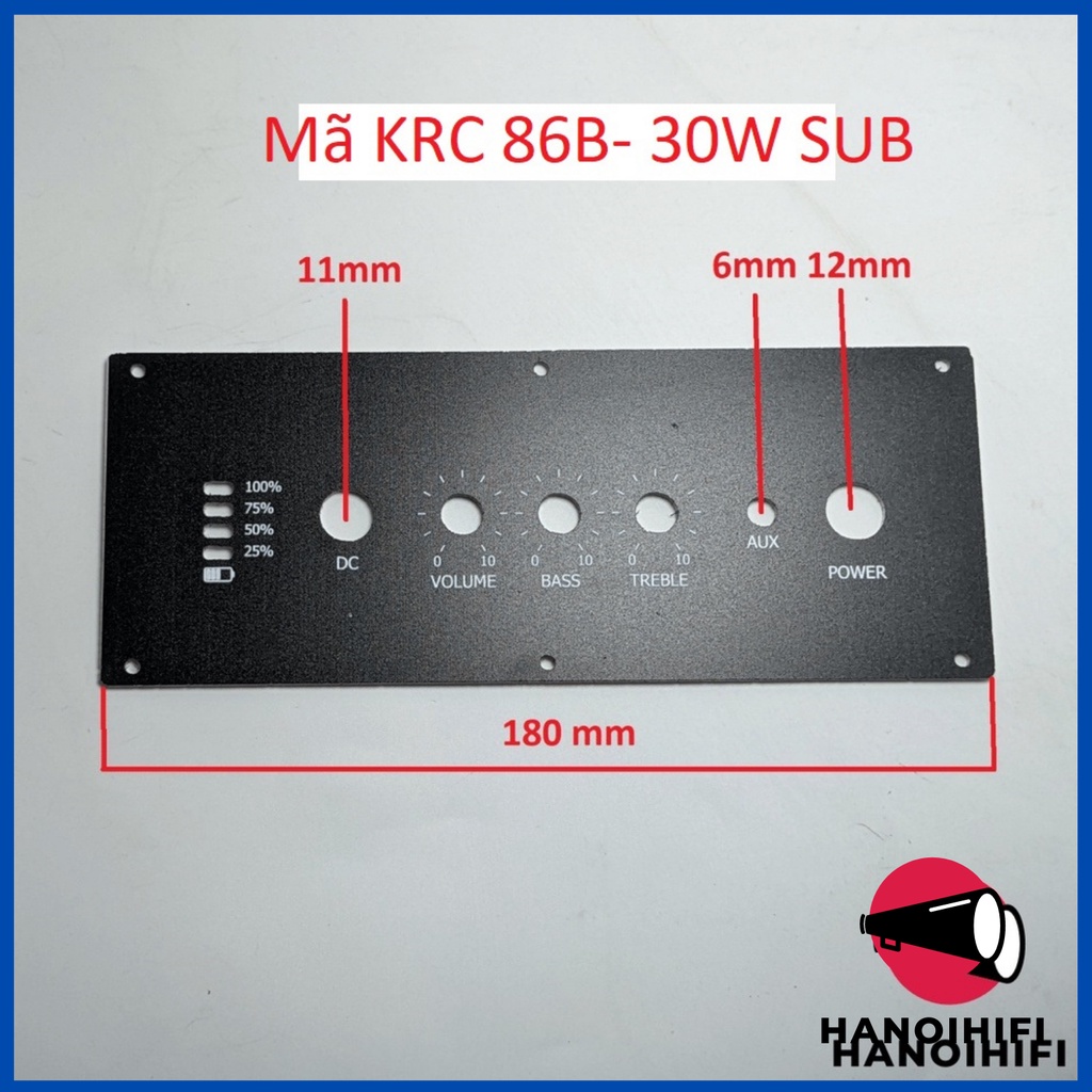 Tấm control cho các mạch KRC 86B bằng Mica In UV shop Hà Nội Hifi