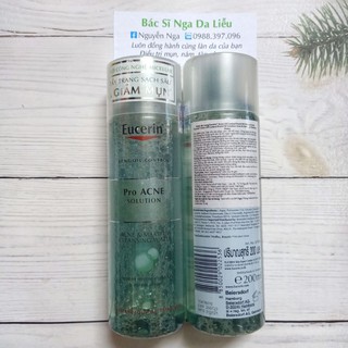 ✔️[CHÍNH HÃNG] Nước tẩy trang Eucerin Proacne cho da dầu mụn (200ml)