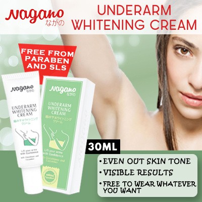 Kem làm trắng da dưới cánh tay (UNDERARM WHITENING CREAM) Nagano JAPAN 30ml