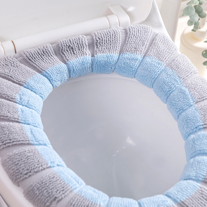 Đệm Lót Bồn Cầu Hình Tròn Phù Hợp Bốn Mùa Tiện Dụng