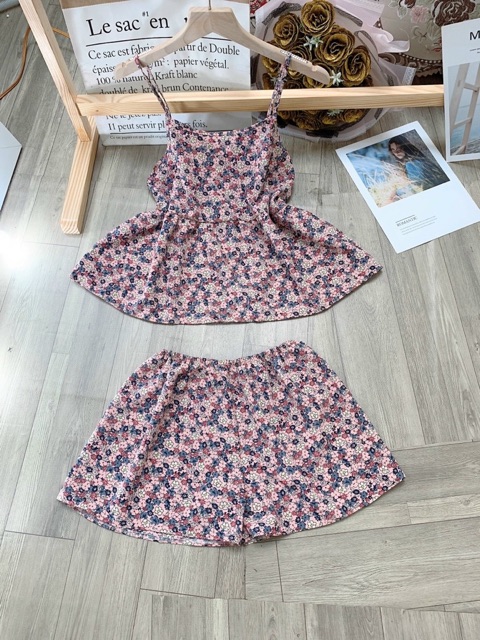 [Mã FAMANU82 giảm 10% đơn 0đ] Set bộ đồ ngủ hai dây hoa nhí thoáng mát dễ thương - ảnh thật họa tiết hoa ngẫu nhiên | BigBuy360 - bigbuy360.vn
