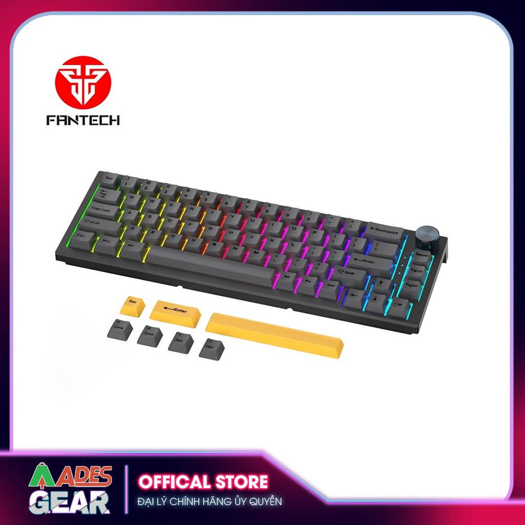 ✔️ Bàn Phím Cơ Custom Bluetooth Không Dây Tháo Lắp Hotswap FANTECH MK858 MAXFIT67 LED RGB✔️BH 12 THÁNG