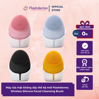 Máy rửa mặt không dây Flashderma Wireless Silicon Facial Cleansing Brush