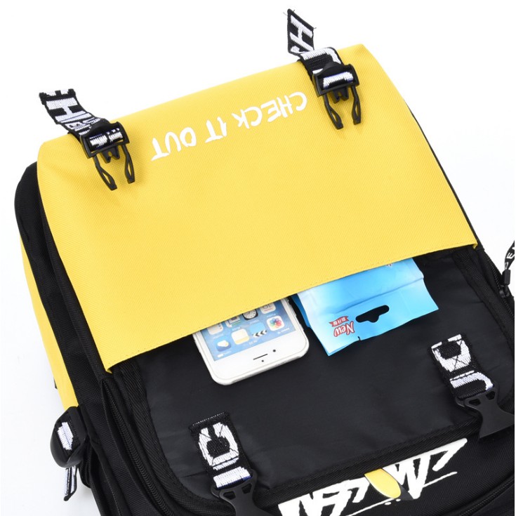 Balo nam nữ đi học thời trang Hót - Balo Pikachu hình dễ thương TẶNG móc khóa PIKACHU, cáp USB, Lỗ cáp tai nghe - BL130
