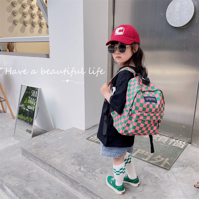 Ba Lô Đi Học Vải Canvas Kiểu Hàn Quốc Dễ Thương Cho Bé Mẫu Giáo
