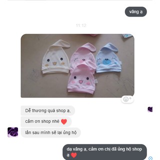Combo 3 Mũ sơ sinh cho bé