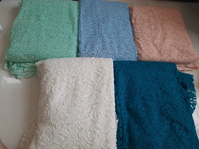 Vải Ren áo đầm