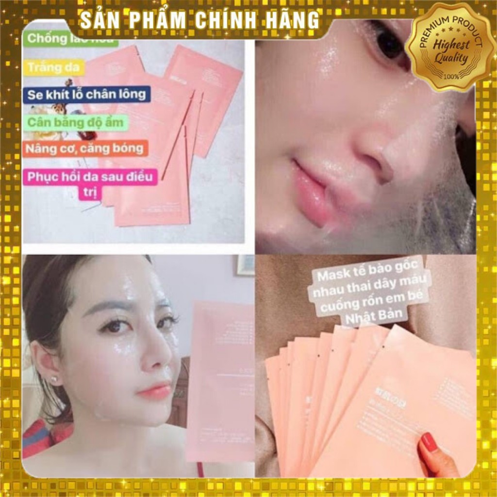 Mặt nạ nhau thai cuống rốn Rwine Beauty Stem Cell Placenta Mask 50 miếng | BigBuy360 - bigbuy360.vn