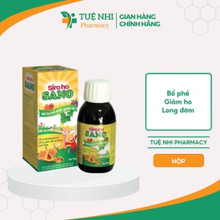 Siro Ho Thảo Dược Sano Giúp Giảm Ho, Tiêu Đờm, Giảm Đau Rát Họng, Khản Tiếng Lọ 100 ml – NT077