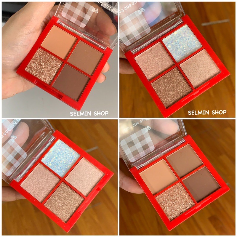 Phấn Mắt Nhũ Diamond Glint Dupe 3CE - Màu Mắt Kim Tuyến Lấp Lánh Eyeshadow Palette