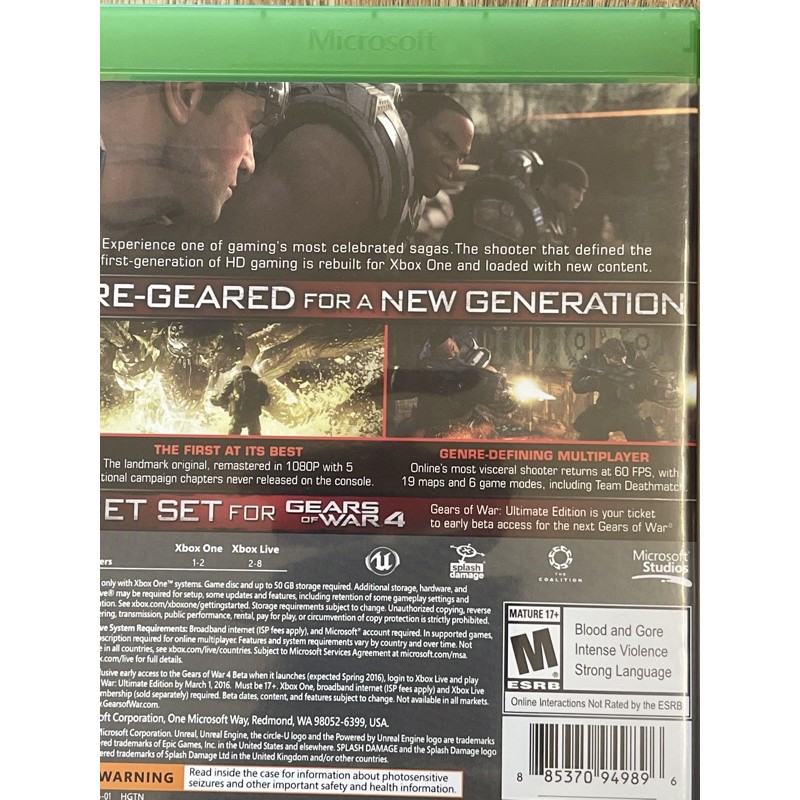 Đĩa Xbox One GREARS OF WAR