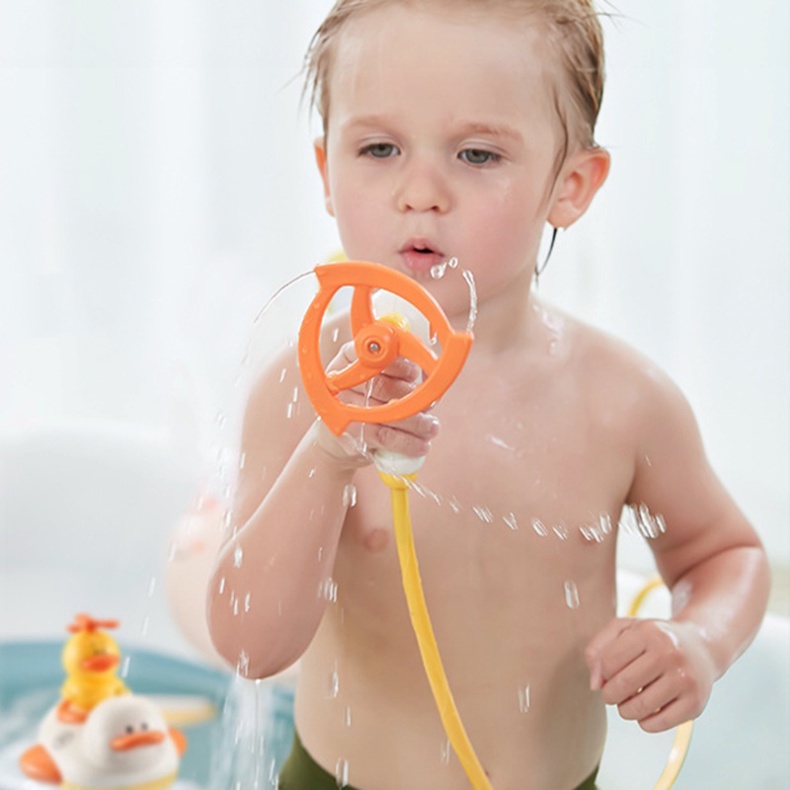 Đồ chơi nhà tắm cho bé vịt con phun nước 5 cơ chế phun siêu thích thú