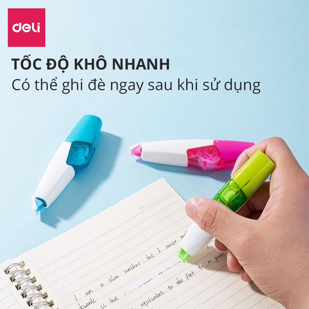 Băng xóa học sinh 6m - Màu ngẫu nhiên - Xóa mượt, nhanh khô