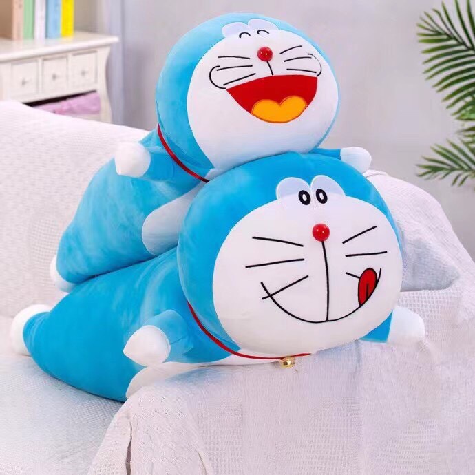 Gấu bông doraemon nằm khổng lồ, Gối Ôm doraemon Size Lớn Mềm Mịn Bông Gòn Êm Ái Yuta Home