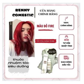 Thuốc nhuộm tóc màu đỏ lửa,đỏ rực,đỏ thuần,đỏ dâu,đỏ hồng-hàn quốc