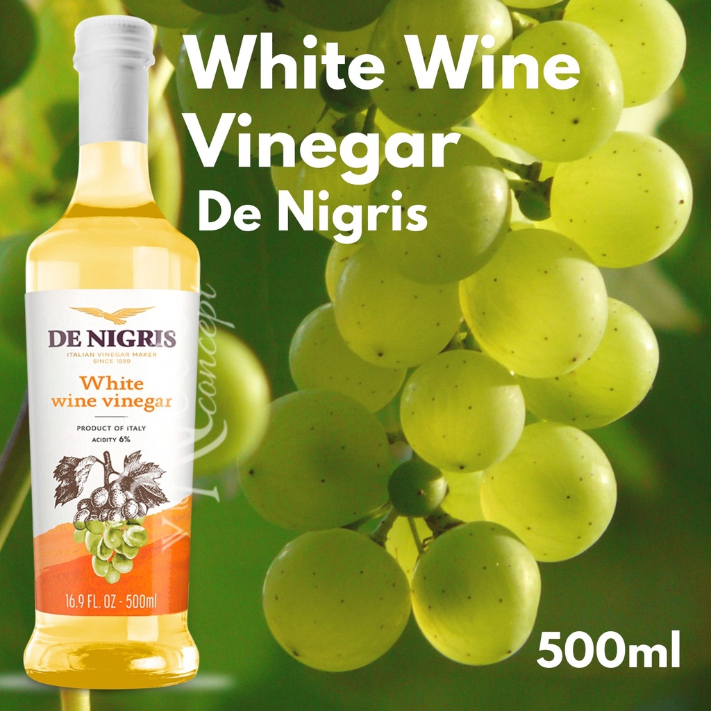 Giấm R.ượu Vang Trắng De Nigris 500ml - Vinegar White W.ine De Nigris 500ml