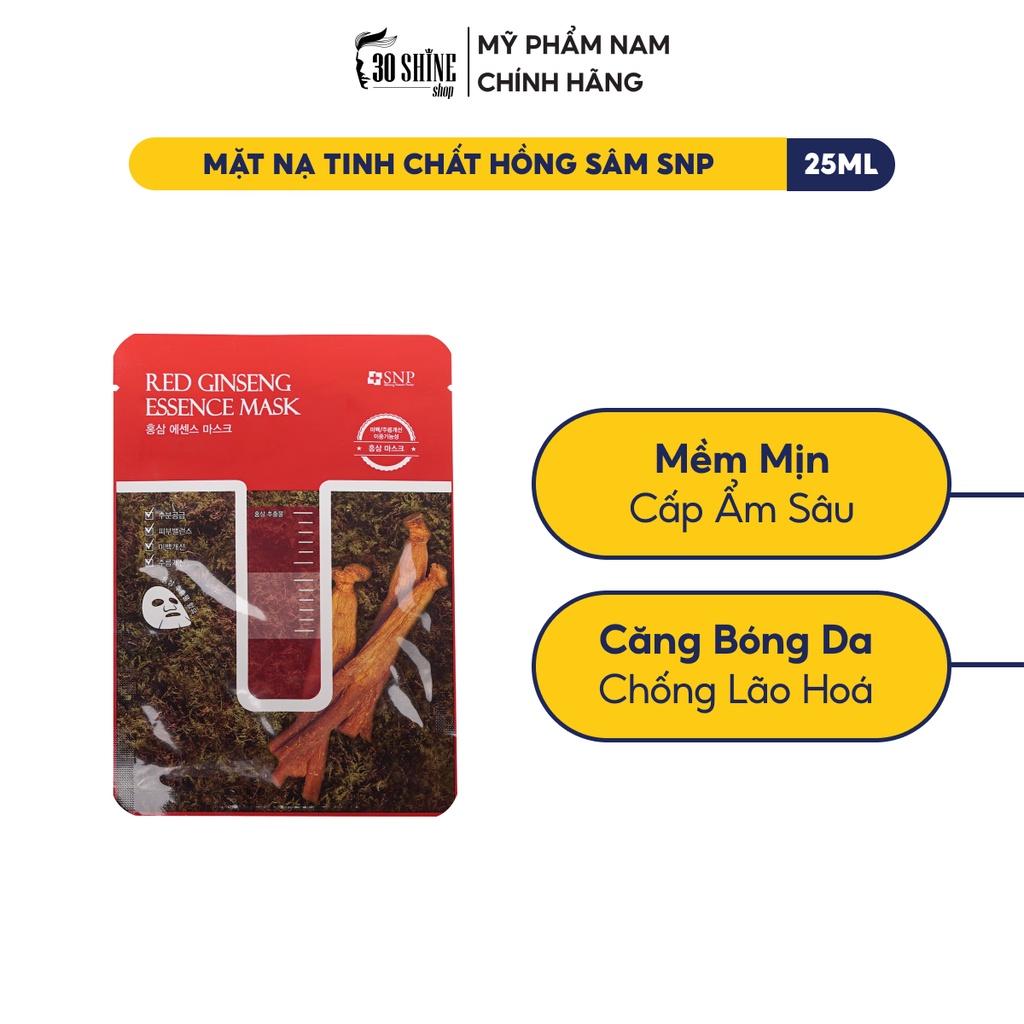 Mặt nạ Dưỡng Da SNP Tinh Chất Nhân Sâm GINSENG ESSENCE MASK - 25ml