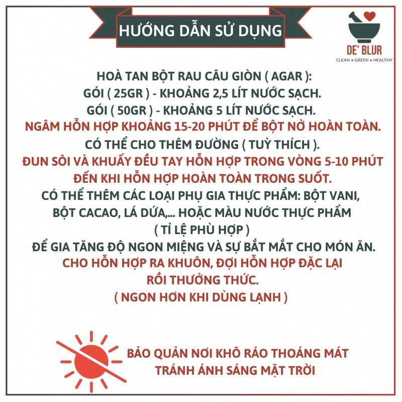 Bột Rau Câu Giòn  / Mỹ Hoà / Hải Long / Việt Xô / Hiệp Long / Duy Mai / Gói  & Gói  / Chính Hãng