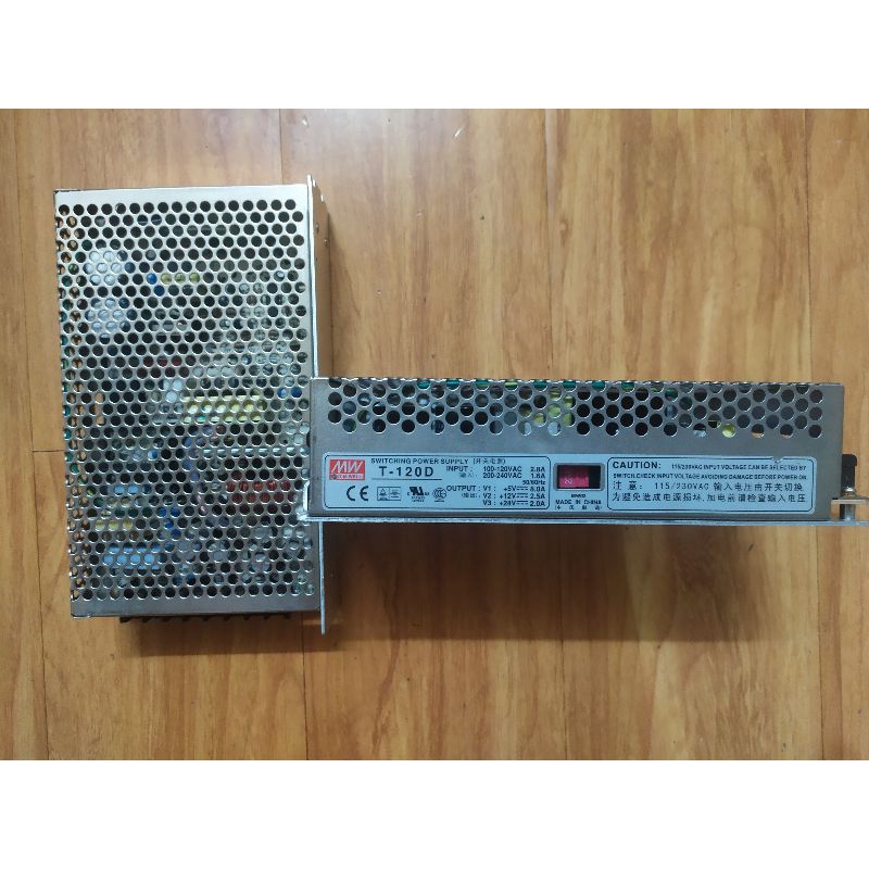 Nguồn Meanwell T-120D 5V 12V 24V 5V-8A 12V-2.5A 24V-2A. Hàng tháo máy