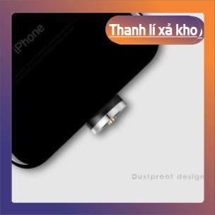 👑Giá Hủy Diệt👑 Bộ Cáp Sạc Dù Nam Châm 3 Đầu Hít Dành Cho ANDROI/IPHONE/TYPE C Xoay 360 Độ, Có Đèn Led