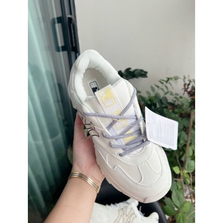 Giày Sneaker MLB chữ NYvàng  óng ánh CHo Nữ-Ảnh Thật