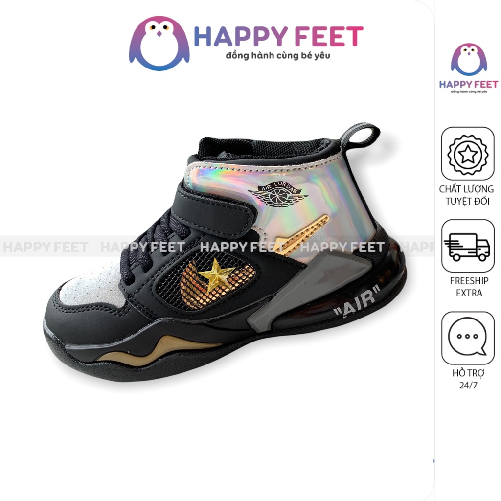 Giầy thể thao thời trang trẻ em Happy Feet đế mềm cho bé trai 6-15 tuổi- No808