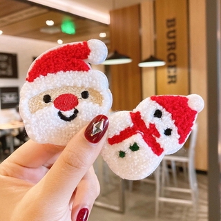 【RYT】Set 2 kẹp tóc len giáng sinh noel cho bé