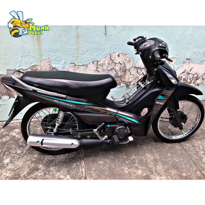 Tem rời elegant 2019 xanh lục bảo đen