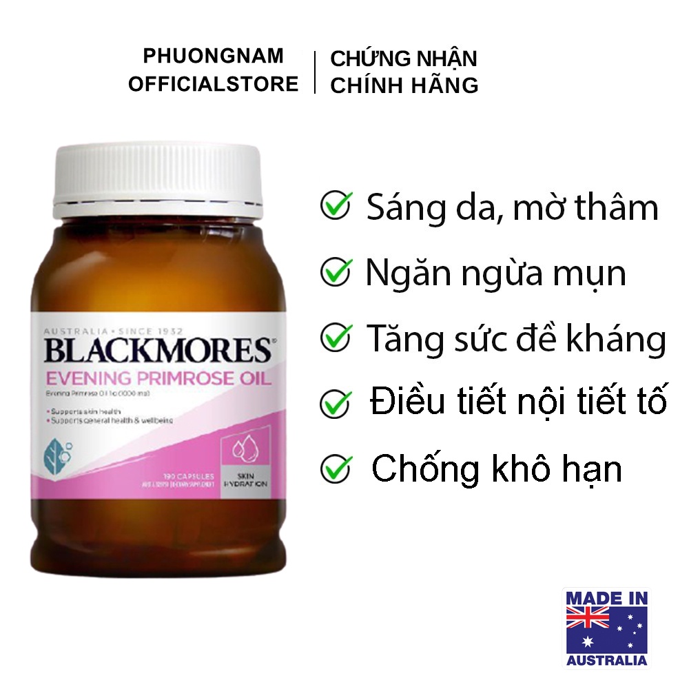 Tinh dầu hoa anh thảo Evening Primrose Oil Blackmores ( 190 viên )