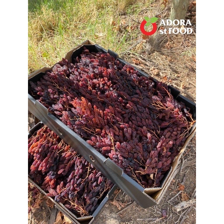 Nho Khô Nguyên Cành Úc Premium Crimson Dried Grapes Adora St Food 1kg Date 12/2022