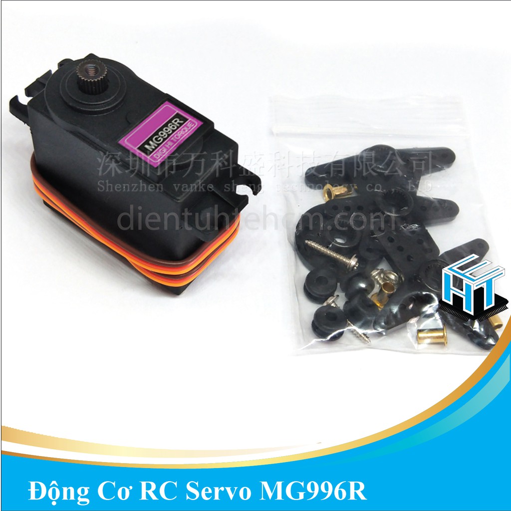 Động Cơ RC Servo MG996R MG996R 180 độ và 360 độ loại nhông kim loại