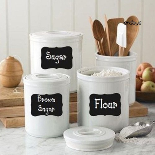 Set 40 nhãn dán ghi tên phân loại cho lọ gia vị/ kẹo tiện dụng