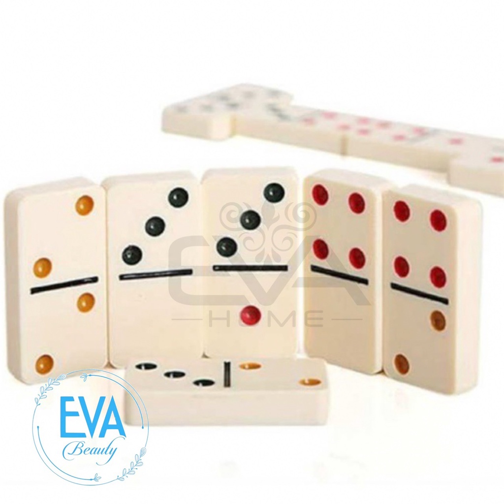 Bộ Đồ Chơi Hộp Cờ Domino Nhựa Melamine Ngà AAA Cao Cấp