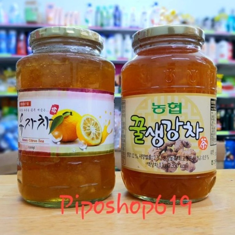 Trà chanh gừng mật ong 1kg Hàn Quốc Honey Ginger Tea