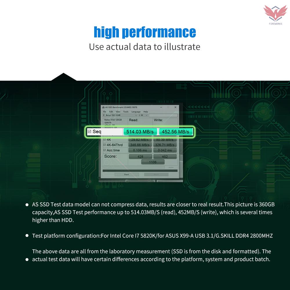 Ổ Cứng Fir Netac N500S 60g Sata6Gb / S 2.5in 3d Tlc Nand Flash Drive | BigBuy360 - bigbuy360.vn