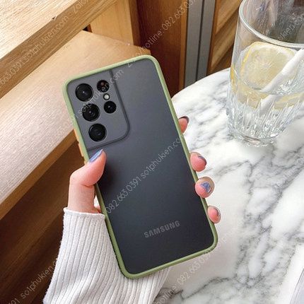 Ốp lưng Samsung Galaxy S22 S22+ S22 Ultra lưng trong nhám chống ố, chống va đập tốt bảo vệ camera toàn diện