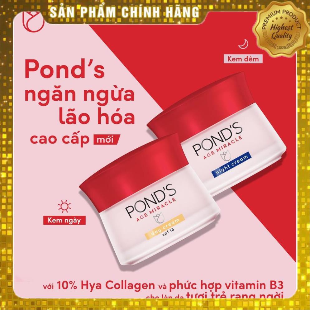 [Chính Hãng] Kem chống lão hóa cao cấp Pond's Age Miracle ban ngày 50g