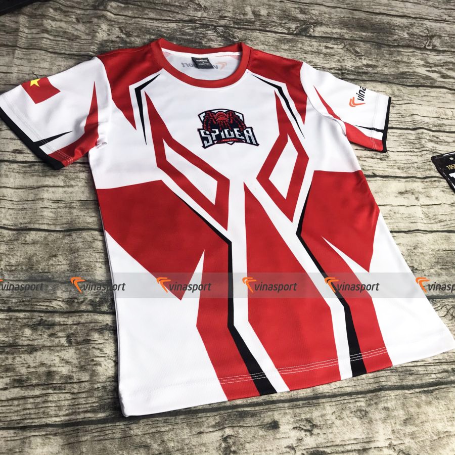Áo thun game thi đấu Esports Vinasport Spider Red