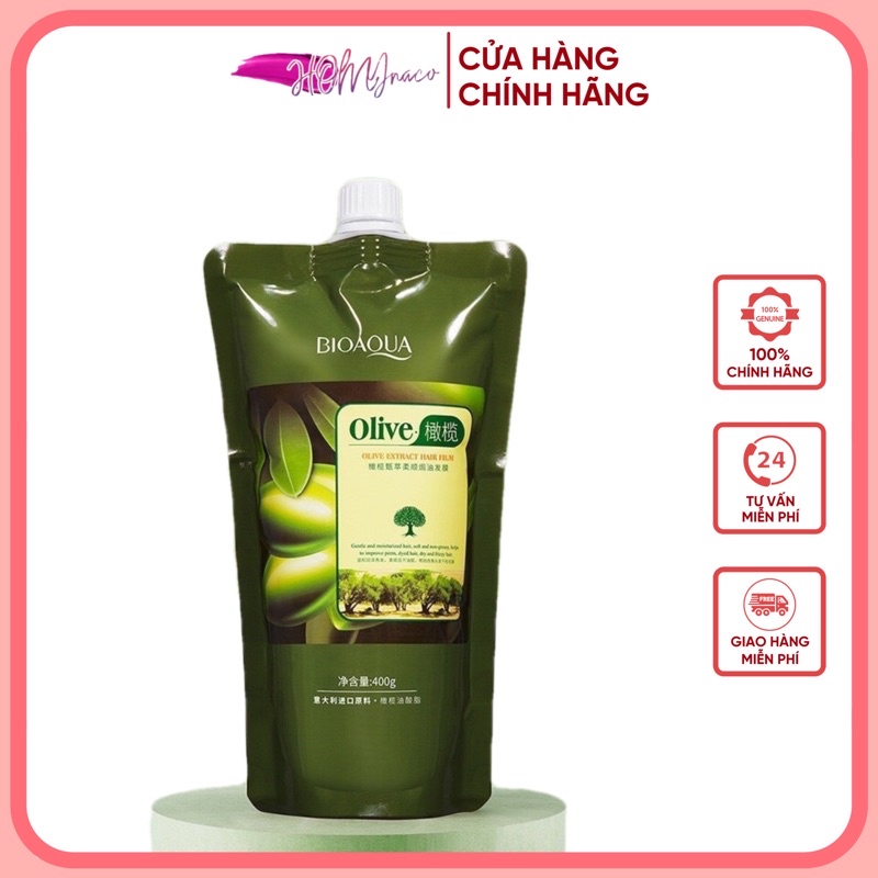 Kem Ủ tóc phục hồi hư tổn Bioaqua - Dầu xả lạnh Olive