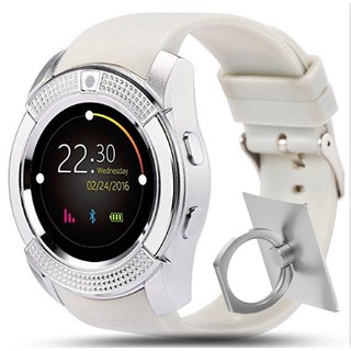smart watch v8 plus mới  giá rẻ đồng hồ thời trang của gới trẻ tặng giá đỡ điện thoại chiếc nhẫn