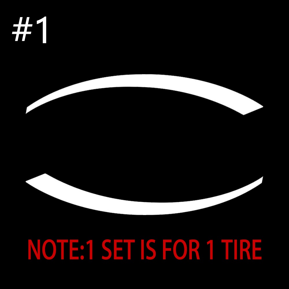 1 Bộ Miếng Dán Trang Trí Bánh Xe Hơi / Mô Tô Thái Lan 1 Bánh Xe (3 Kiểu Để Chọn Lựa)