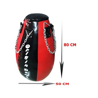Võ Bao cát treo hình giọt nước hình quả lê ,hình bầu cao cấp 80cm đai xích phối đen và các màu tròn đẹp bền da dày 3L